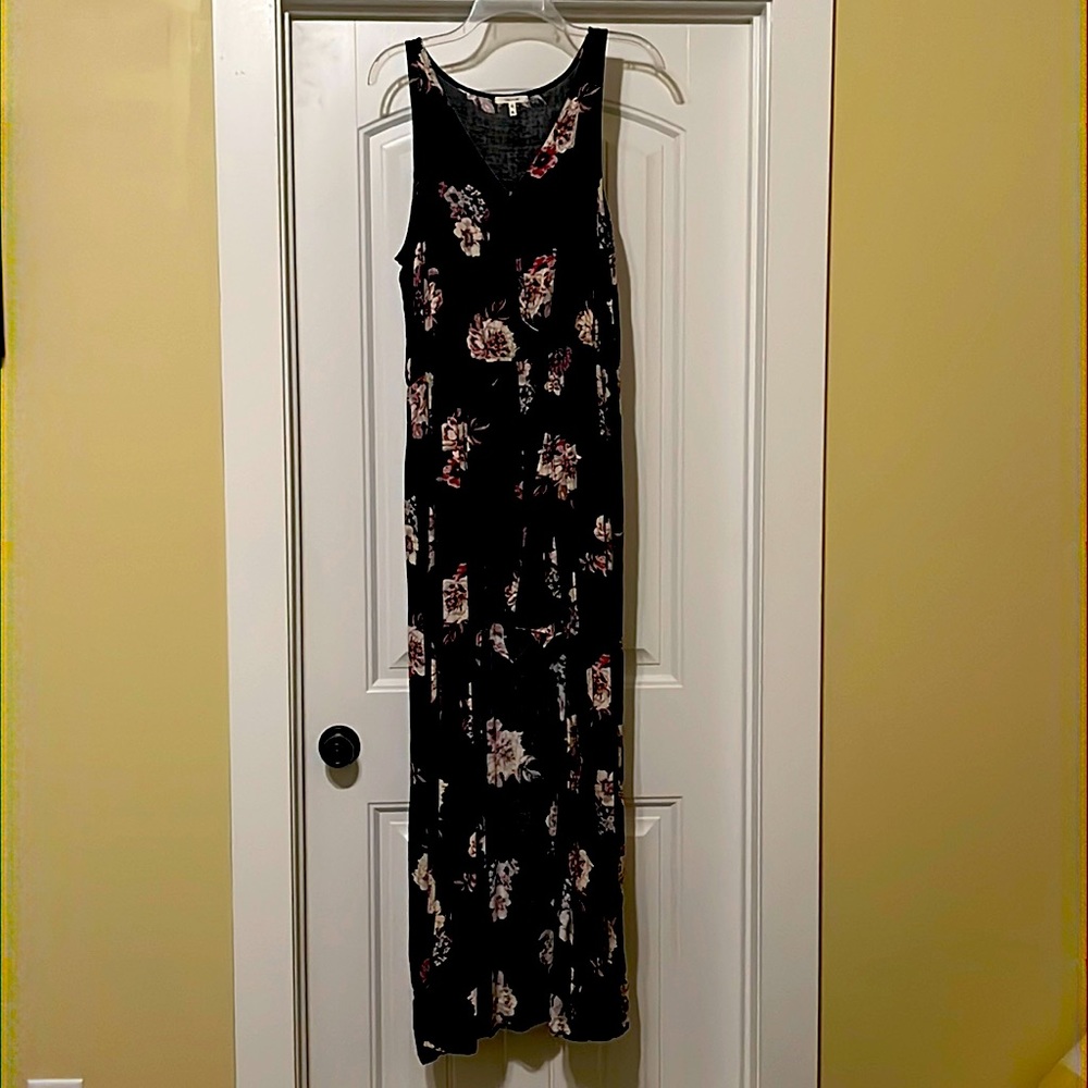 Maurice’s XL Romper High Low Black Floral